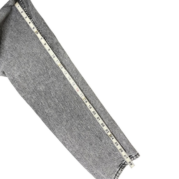 Vintage Brittania Gray Wash Mom Jeans Tapered 80s/90s High Rise Denim | W32 L30 - Picture 8 of 11